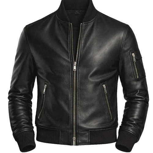 Giubbotto uomo nero bomber