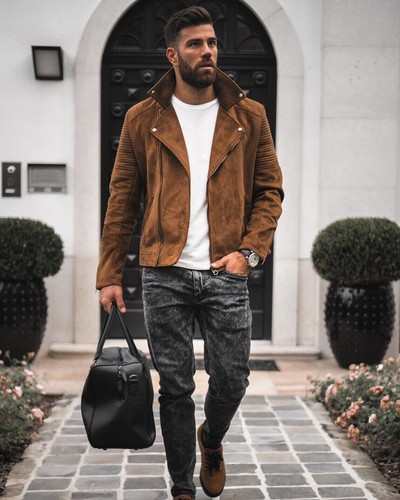 Giacca uomo marrone - giacca, pura