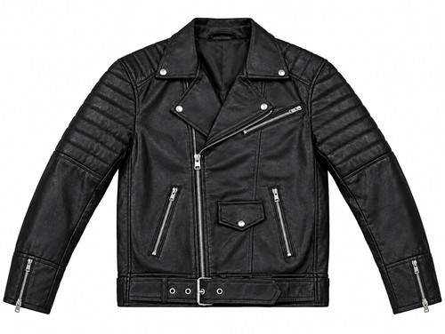 Giacca moto uomo pelle vera - pelle,
