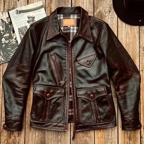 Giacca pelle cavallo stile - giacca,