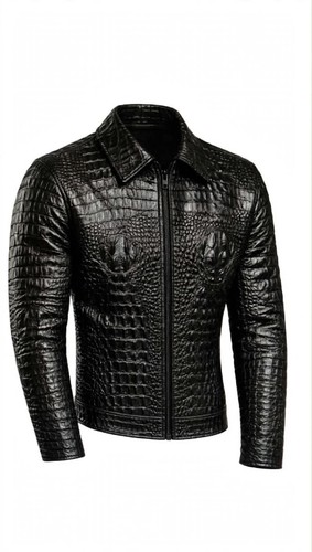 Giacca pelle mucca nera - giacca, di