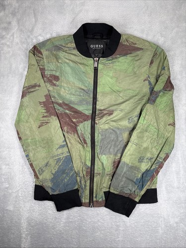 Guess giacca uomo nero verde - guess,